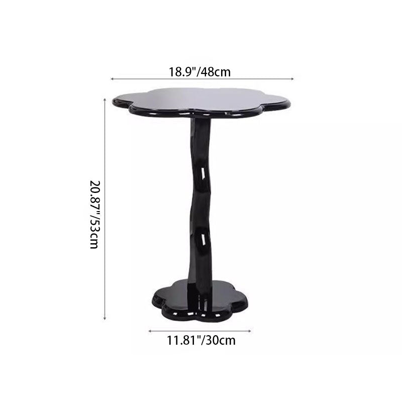 Modern Minimalist Petal-Shaped Medium Density Fiberboard End Table For Living Room
