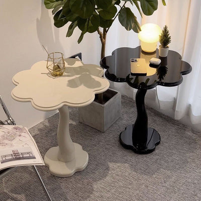 Modern Minimalist Petal-Shaped Medium Density Fiberboard End Table For Living Room