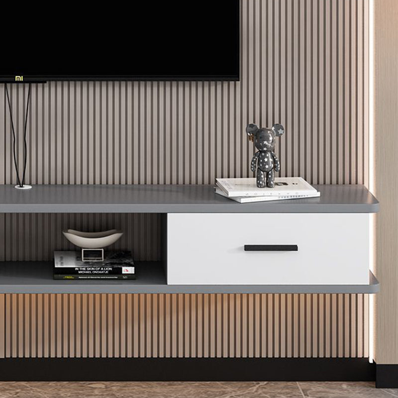 Modern Simplicity Rectangular Particle Board TV Stand 2-Drawer For Living Room