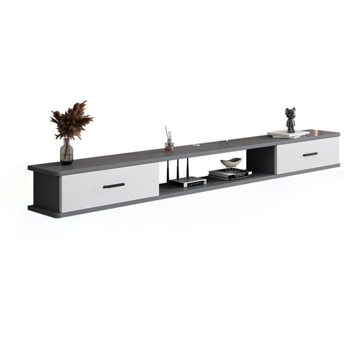 Modern Simplicity Rectangular Particle Board TV Stand 2-Drawer For Living Room