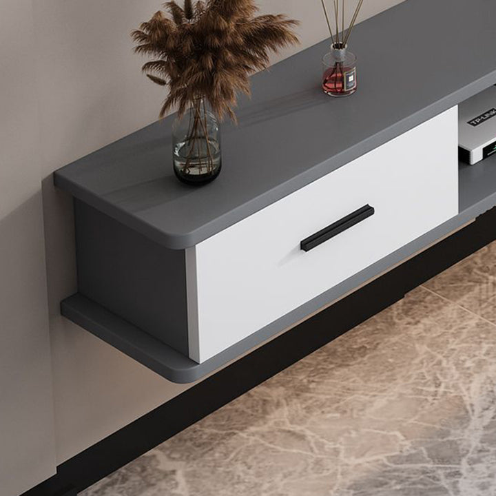 Modern Simplicity Rectangular Particle Board TV Stand 2-Drawer For Living Room