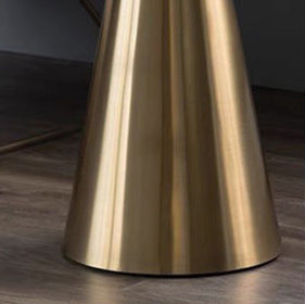 Modern Minimalist Round Stainless Steel Side Table 1-Tier For Living Room