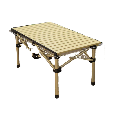 Modern Minimalist Rectangular Carbon Steel Foldable Outdoor Dining Table 1-Tier For Outdoor Patio