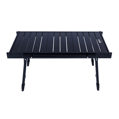 Contemporary Industrial Rectangular Aluminum Alloy Foldable Outdoor Coffee Table 1-Tier For Outdoor Patio