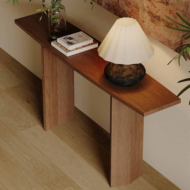 Modern Minimalist Rectangular Pine Wood Ash Wood Console Table 1-Tier For Entryway