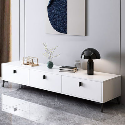 Modern Minimalist Rectangular Artificial Board TV Stand 4-Drawer For Living Room