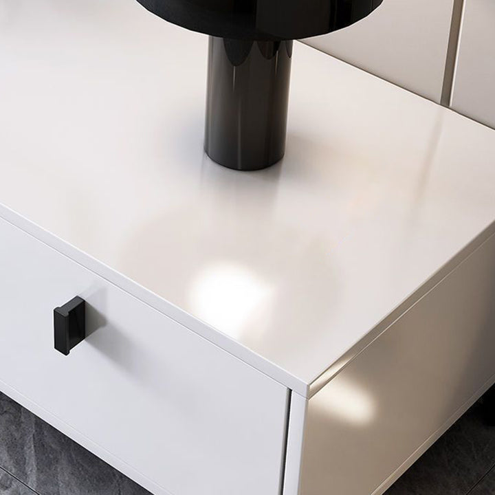 Moderner minimalistischer rechteckiger TV-Ständer aus Sperrholz und MDF mit 4 Schubladen fürs Wohnzimmer 