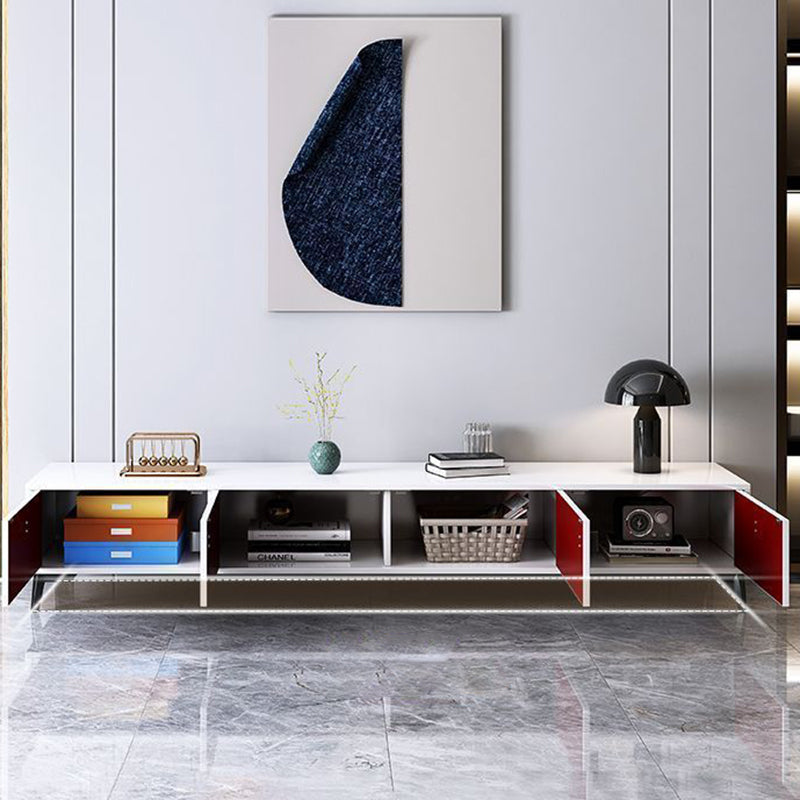 Modern Minimalist Rectangular Artificial Board TV Stand 4-Drawer For Living Room