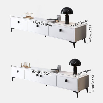 Modern Minimalist Rectangular Artificial Board TV Stand 4-Drawer For Living Room