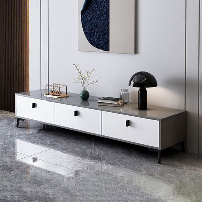 Modern Minimalist Rectangular Artificial Board TV Stand 4-Drawer For Living Room