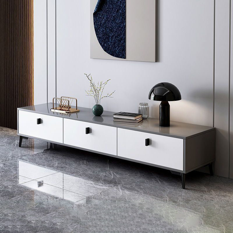 Modern Minimalist Rectangular Artificial Board TV Stand 4-Drawer For Living Room