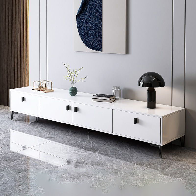 Modern Minimalist Rectangular Artificial Board TV Stand 4-Drawer For Living Room