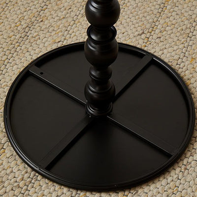 Contemporary Scandinavian Round Iron Side Table 1-Tier For Living Room