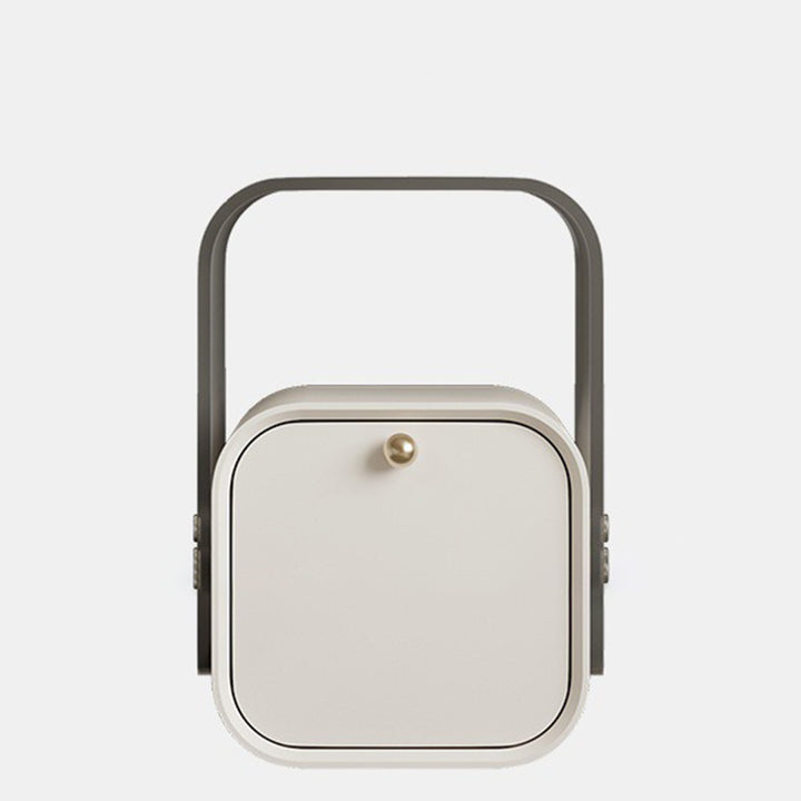 Moderner minimalistischer quadratischer Nachttisch aus Acryl, Kiefernholz und Sperrholz mit 1 Schublade fürs Schlafzimmer 