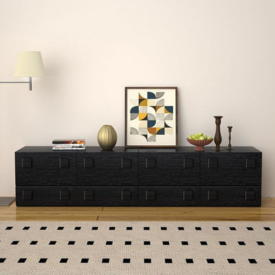 Modern Minimalist Square MDF Stackable Nightstand 1-Drawer For Bedroom