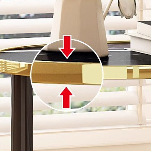 Modern Minimalist Ellipse MDF Pine Wood Movable Side Table 2-Tier For Living Room