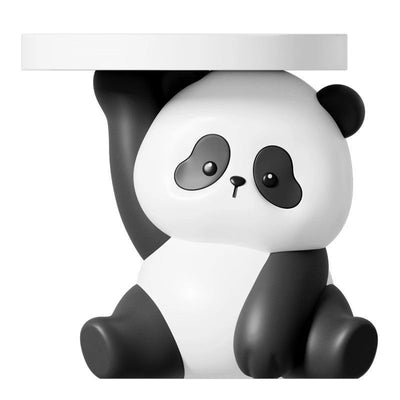 Contemporary Creative Panda Shape MDF Resin Side Table 1-Tier For Living Room