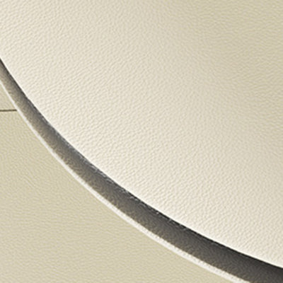 Contemporary Scandinavian Wavy Curved Shape MDF PU Leather Corner Shelf Unit 3-Tier For Living Room