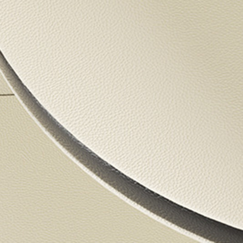 Contemporary Scandinavian Wavy Curved Shape MDF PU Leather Corner Shelf Unit 3-Tier For Living Room