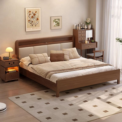 Contemporary Creative Kids Mouse Shape Rubberwood Pine Wood Swivel Nightstand 2-Drawer For Bedroom