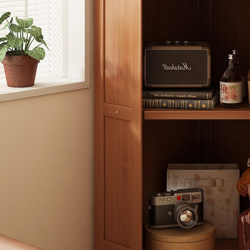 Modern Minimalist Triangle Rectangular Nan Bamboo Glass Fiberboard Weaving Corner Storage Cabinet 1-Drawer For Bedroom