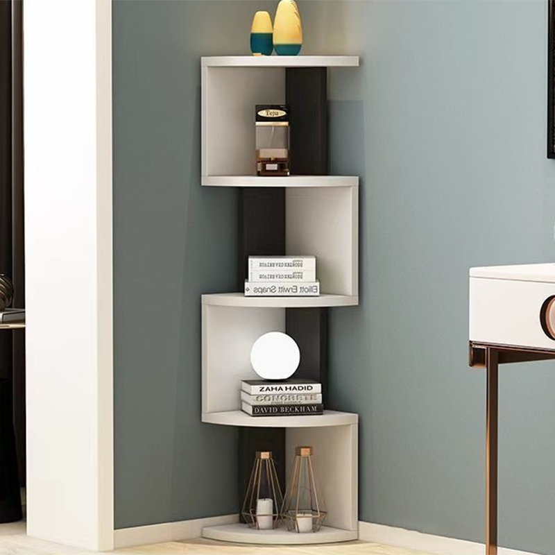Moderne minimalistische rechteckige Bücherregale aus Spanplatte mit 4/5 Ebenen für das Wohnzimmer 