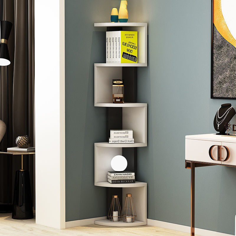 Moderne minimalistische rechteckige Bücherregale aus Spanplatte mit 4/5 Ebenen für das Wohnzimmer 