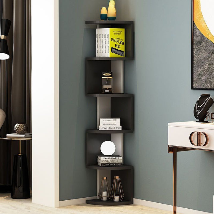 Moderne minimalistische rechteckige Bücherregale aus Spanplatte mit 4/5 Ebenen für das Wohnzimmer 