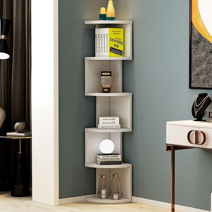 Moderne minimalistische rechteckige Bücherregale aus Spanplatte mit 4/5 Ebenen für das Wohnzimmer 