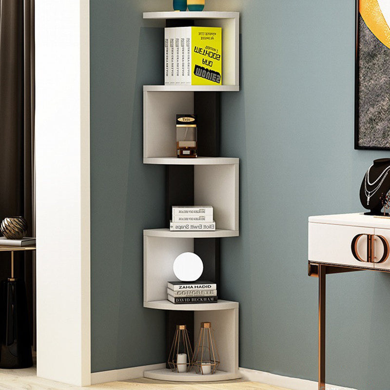 Moderne minimalistische rechteckige Bücherregale aus Spanplatte mit 4/5 Ebenen für das Wohnzimmer 
