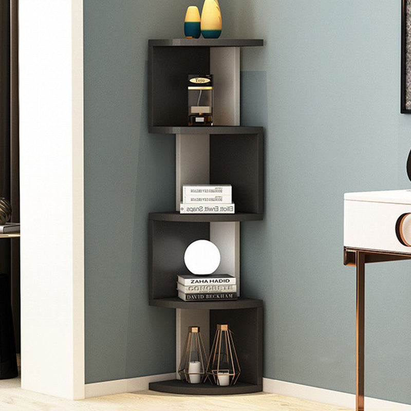 Moderne minimalistische rechteckige Bücherregale aus Spanplatte mit 4/5 Ebenen für das Wohnzimmer 