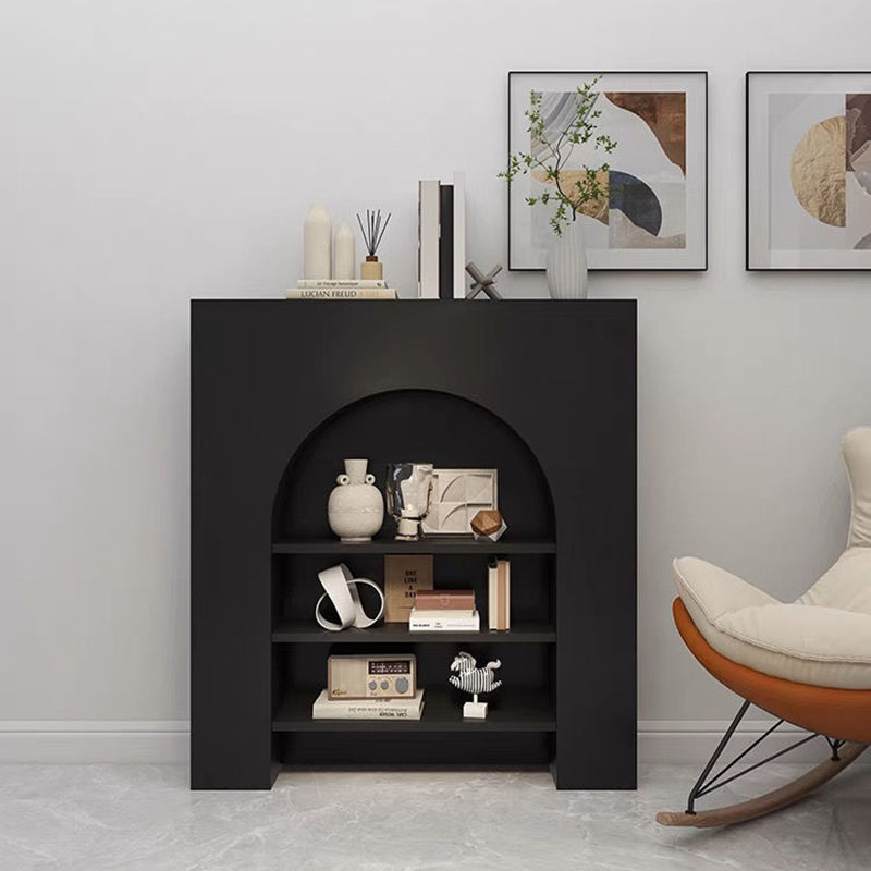 Contemporary Nordic Square Rectangular Fiberboard Display Rack 3-Tier For Living Room