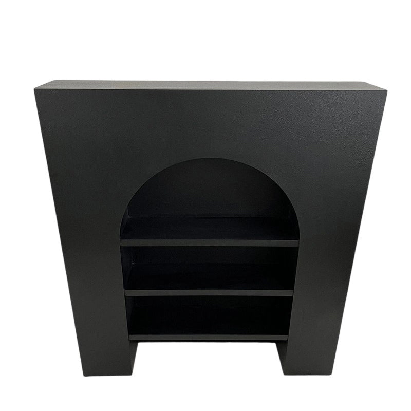 Contemporary Nordic Square Rectangular Fiberboard Display Rack 3-Tier For Living Room