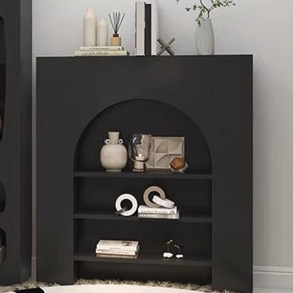 Contemporary Nordic Square Rectangular Fiberboard Display Rack 3-Tier For Living Room