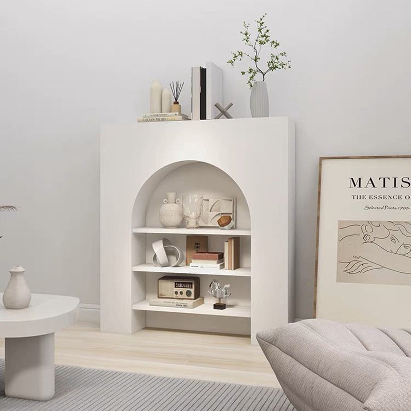 Contemporary Nordic Square Rectangular Fiberboard Display Rack 3-Tier For Living Room