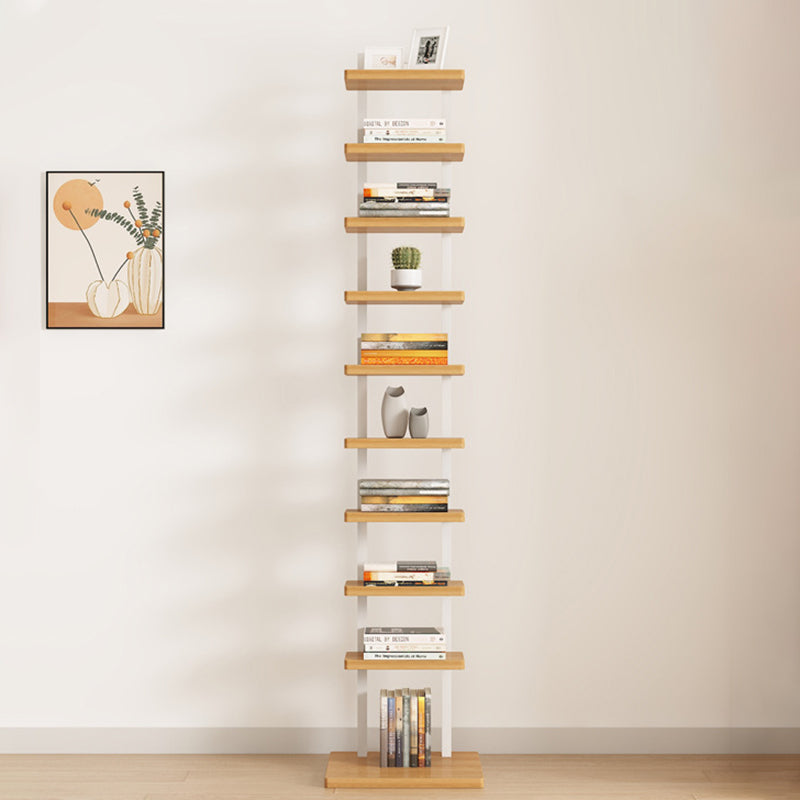 Modern Minimalist Square Rectangular Particle Board Steel Pipe Bookshelf 4/6/8/10-Tier For Living Room