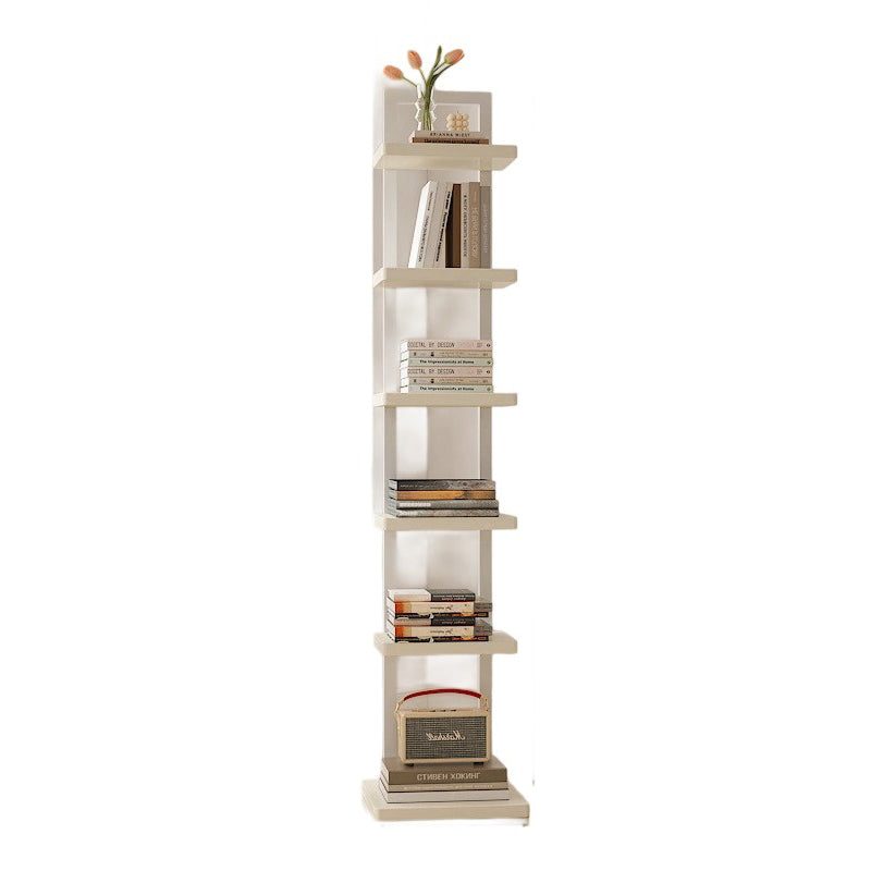 Modern Minimalist Square Rectangular Particle Board Steel Pipe Bookshelf 4/6/8/10-Tier For Living Room