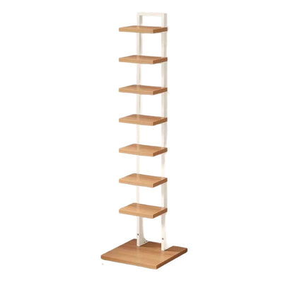 Modern Minimalist Square Rectangular Particle Board Steel Pipe Bookshelf 4/6/8/10-Tier For Living Room