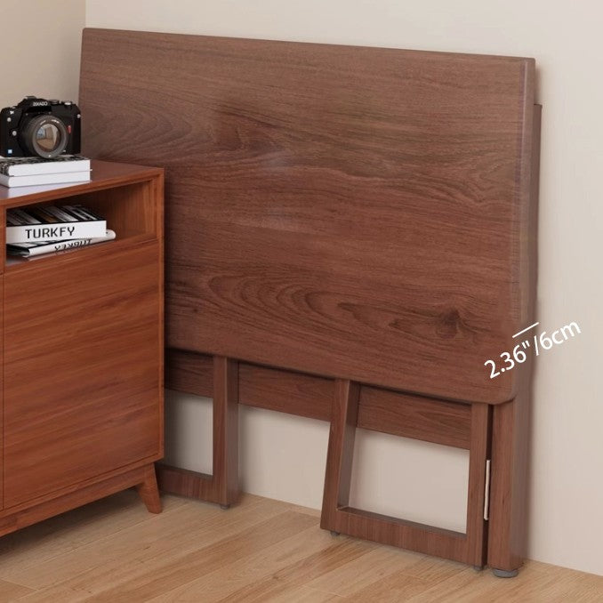 Traditional Chinese Rectangular Medium Density Fiberboard Carbon Steel Foldable Desks For Home Office