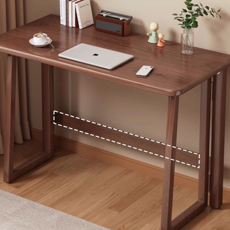 Traditional Chinese Rectangular Medium Density Fiberboard Carbon Steel Foldable Desks For Home Office