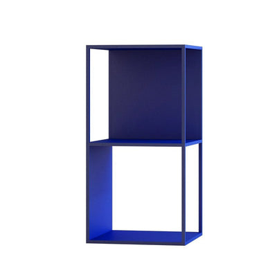 Modern Minimalist Square Rectangular Carbon Steel End Table 3-Tier For Living Room