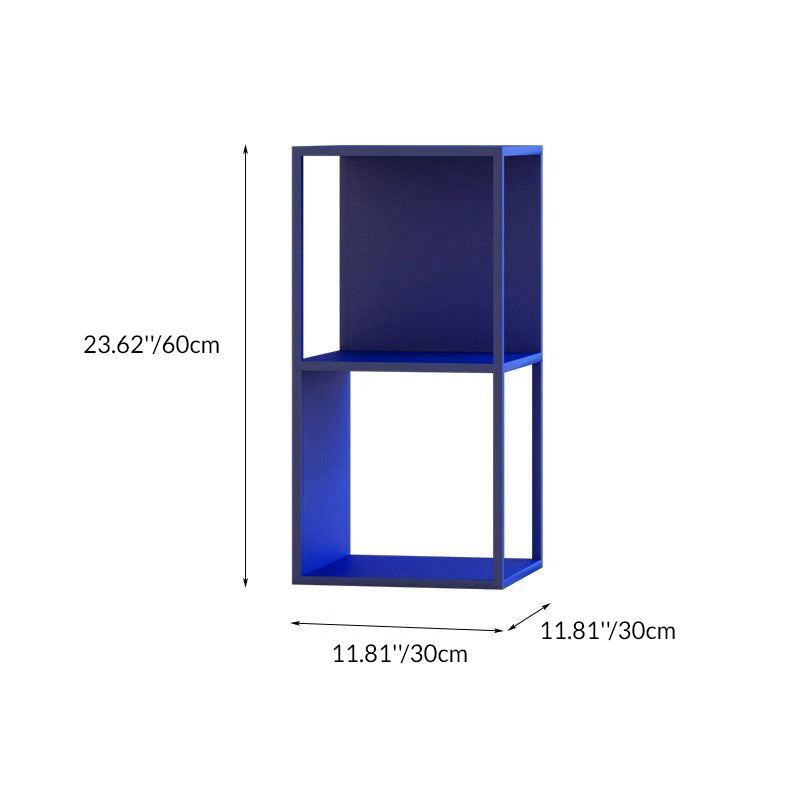 Moderner minimalistischer quadratischer rechteckiger Eisen-Beistelltisch mit 3 Ebenen für das Wohnzimmer 