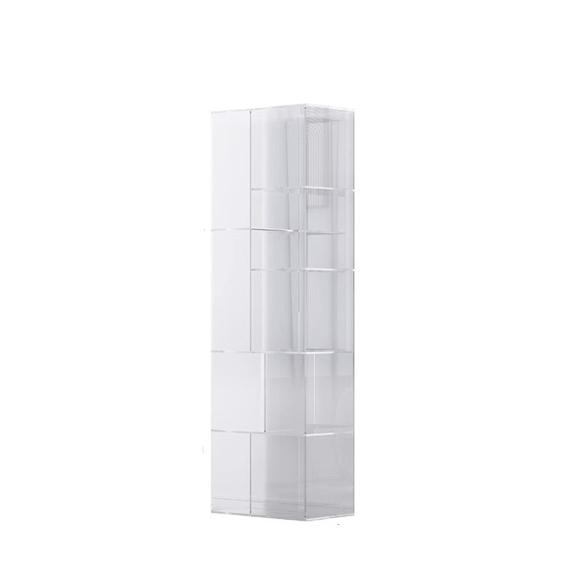 Modern Minimalist Square Rectangular Acrylic Display Rack 9-Cabinet For Living Room
