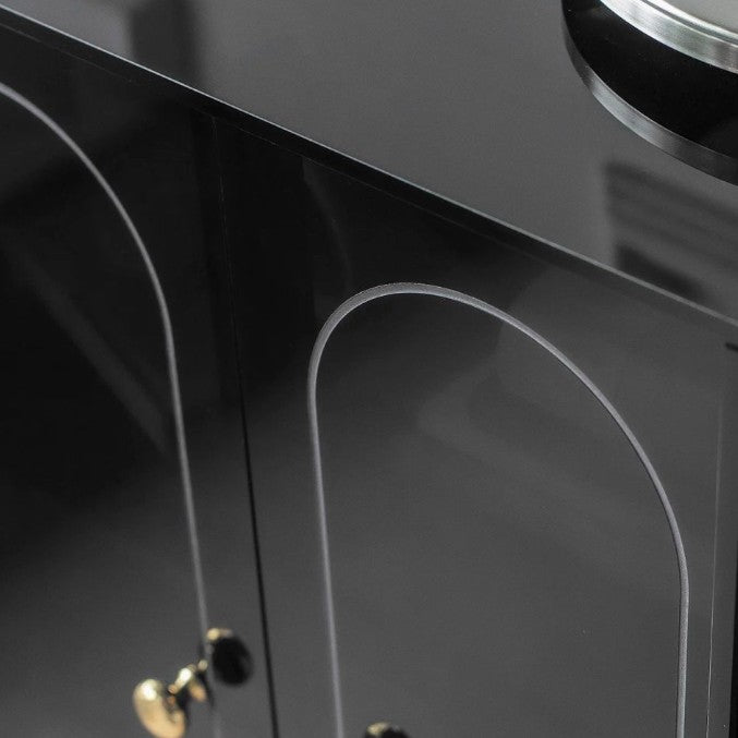 Modern Minimalist Square Rectangular Acrylic Carbon Steel Storage Cabinet 4-Tier For Living Room