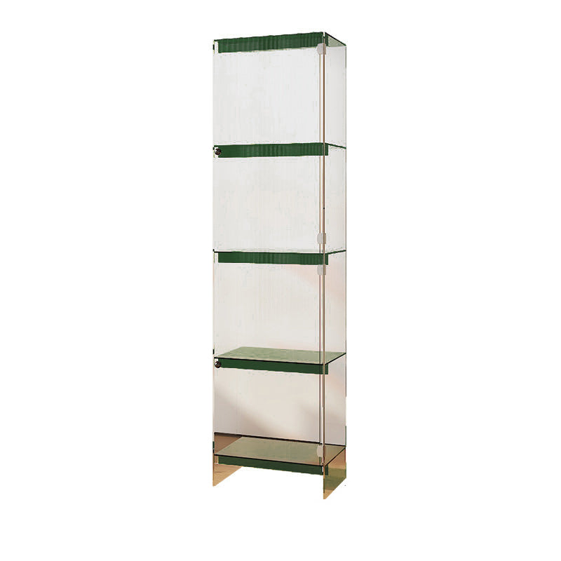 Modern Minimalist Square Rectangular Acrylic Storage Cabinet 2/3/4-Tier For Living Room