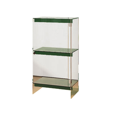 Modern Minimalist Square Rectangular Acrylic Storage Cabinet 2/3/4-Tier For Living Room