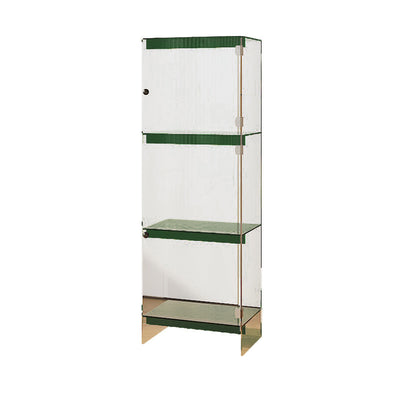 Modern Minimalist Square Rectangular Acrylic Storage Cabinet 2/3/4-Tier For Living Room