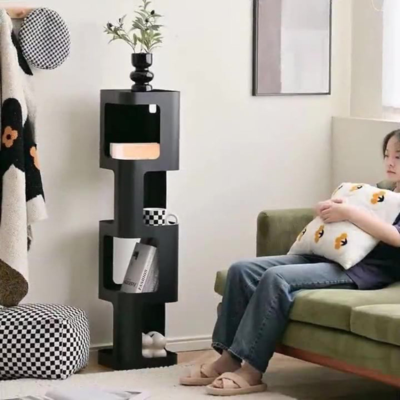 Contemporary Nordic Square Rectangular Carbon Steel Display Rack 4/5-Tier For Living Room