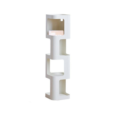 Contemporary Nordic Square Rectangular Carbon Steel Display Rack 4/5-Tier For Living Room