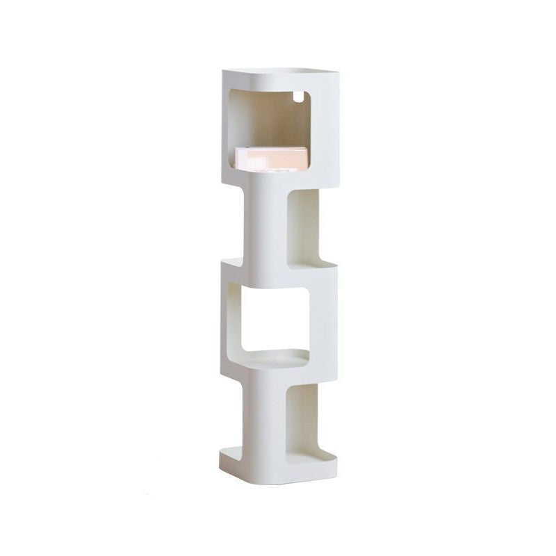 Contemporary Nordic Square Rectangular Carbon Steel Display Rack 4/5-Tier For Living Room